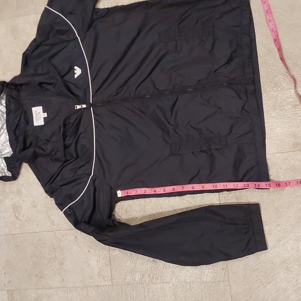 Armani Teen Windbreaker Full Zip Hooded Jacket Boys Size 16 A - Picture 6 of 16